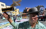 Des Boliviens fêtent la Journée de la Paz et la Vierge du Carmen, le 16 juillet 2021 à El Alto