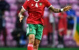 Le Marocain Manuel da Costa contre l'Ukraine en match de préparation au Mondial à Genève, le 31 mai 2018