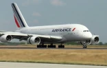 Image tirée d'une vidéo d'Air France, le 26 juillet 2020, d'un Airbus A380 sur une piste de l'aéroport de Roissy-Charles-de-Gaulle