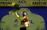 Le Britannique Adam Yates (Mitchelton) prend le maillot jaune à l'issue de la 5e étape du Tour de France, entre Gap et Privas, le 2 septembre 2020