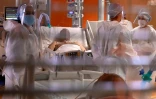Dans une unité de soins intensifs pour les malades du Covid, à l'Institut de cardiologie clinique à Rome, en décembre 2021