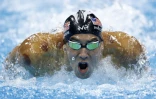 L'Américain Michael Phelps lors du 200 m papillon le 9 août 2016 à Rio