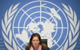 L'émissaire par intérim de l'ONU en Libye Stephanie Williams, le 5 février 2021 à Genève