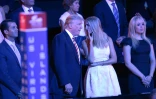 Donald Jr, Donald Trump, Ivanka et Tammy Trump à la Convention républicaine à Cleveland le 20 juillet 2016