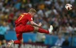 Le milieu de la Belgique, Kevin de Bruyne, lors du quart de finale face aux Brésiliens, à Kazan, le 6 juillet 2018