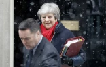 La Première ministre Theresa May quitte le 10 Downing street, à Londres, le 28 février 2018 