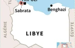 Carte de Libye localisant Sabrata où des dizaines de personnes sont mortes dans un raid visant le groupe Etat Islamique