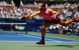 Carlos Alcaraz lors de son quart de finale à l'US Open, le 2 septembre 2025