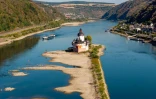 Le château de Pfalzgrafenstein sur le Rhin, dans l'Ouest de l'Allemagne, le 14 août 2026