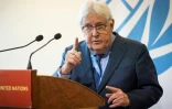 Le coordinateur des affaires humanitaires des Nations unies Martin Griffiths s'exprime lors d'une conférence de presse sur la situation à Gaza, à Genève, le 15 novembre 2023