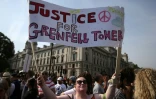 Manifestation à Londres après l'incendie de la tour Grenfell, le 21 juin 2017
