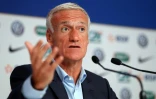 Didier Deschamps en conférence de presse à Paris, le 24 août 2017