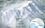 Carte 3D du massif du Gran Sasso (Italie), où des survivants ont été retrouvés dans un hôtel enseveli par une avalanche de neige