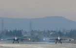Des avions de combat russes (Sukhoi) sur la base militaire syrienne de Lattaquié, le 16 décembre 2015