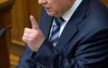 L'ex-président ukrainien Léonid Kravtchouk au parlement ukrainien, à Kiev, le 29 janvier 2014