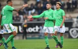 Oussama Tannane (N.10) auteur du 2e but de la victoire stéphanoise à Angers, le 27 novembre 2016