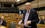 Le président de la  Commission européenne  Jean-Claude Juncker le 1er mars 2017 à Bruxelles