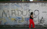 Un graffiti hostile au président Nicolas Maduro, le 7 janvier 2025 à Caracas