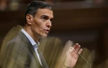 Le Premier ministre espagnol Pedro Sánchez s'exprime devant les députés à Madrid, le 24 juin 2026
