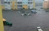 Photo du compte Twitter de RCI.fm montrant une rue inondée à Saint-Marin, île franco-néerlandaise dans les Caraïbes, le 6 septembre 2017