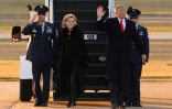 Le président américain Donald Trump et la candidate républicaine au Sénat, Cindy Hyde-Smith, à Tupelo, dans le Mississippi, le 26 novembre 2018