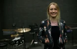 Lizzie Dewar, élève de la Royal Central School of Speech and Drama, à l'issue d'une répétition, le 24 février 2017 à West End, le quartier londonien des théâtres et comédies musicales