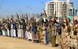 Des Yéménites armés sont rassemblés en soutien à la rébellion des Houthis contre la coalition militaire menée par Ryad, dans la capitale Sanaa, le 19 décembre 2018