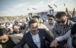 Khaltmaa Battulga, du parti démocratique mongol, candidat à la présidentielle, lors d'un meeting de campagne, le 23 juin 2017 à Oulan-Bator, en Mongolie