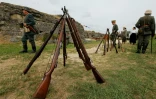 Des passionnés font revivre les affres de Verdun, symbole de la Grande Guerre, le 24 août 2018 à Verdun (Meuse)