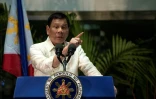 Le président philippin Rodrigo Duterte à Manille, le 23 mars 2017