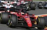 Le Monégasque Charles Leclerc au volant de sa Ferrari à  Spa-Francorchamps, le 28 août 2022 