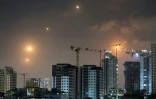 La défense anti-aérienne israélienne en action au-dessus de Netanya, dans le centre d'Israël, le 13 juin 2025