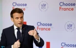 Le président français Emmanuel Macron lors d'une conférence vidéo à l'Elysée, à Paris, pour l'ouverture du précédent sommet "Choose France", le 25 janvier 2021
