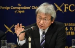 Le principal avocat japonais de Carlos Ghosn, Motonari Otsuru lors d'une conférence de presse à Tokyo le 8 janvier 2019  