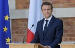 Le président de la République Emmanuel Macron lors d'une conférence de presse à Varna ville de l'est de la Bulgarie, le 25 août 2017