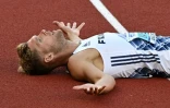 L'athlète français Kevin Mayer, à Eugene (Etats-Unis) le 24 juillet 2022