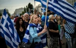 Une manifestation à Athènes le 16 juin 2018 contre l'accord annoncé entre la Grèce et la Macédoine sur le nom du pays