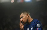 L'attaquant des Bleus, Kylian Mbappé, durant le match de qualifications au Mondial-2022 entre la France et la Bosnie-Herzégovine, au stade la Meineau à Strasbourg, le 1er septembre 2021