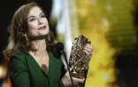 L'actrice française Isabelle Huppert le 24 février 2016 à Paris