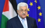 Le président palestinien Mahmoud Abbas, le 27 mars 2017 à Bruxelles