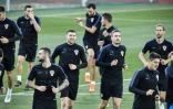 L'équipe de Croatie à l'entraînement, à Moscou, le 9 juillet 2018