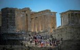 L'acropole à Athènes, le 13 juillet 2023