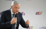 Le ministre de l'Economie Bruno Le Maire lors des Rencontres des entrepreneurs de France (REF) organisées par le Medef, le 30 août 2022 à Paris