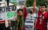Manifestants propalestiniens à Boston, aux Etats-Unis, le 25 juillet 2025