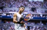 L'Américain Ben Shelton durant sa finale, perdue, contre l'Allemand Alexander Zverev, le 13 septembre 2026 à l'US Open