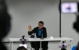 L'ancien candidat à la présidentielle pour l'opposition, Henrique Capriles, en conférence de presse le 19 novembre 2021 à Caracas