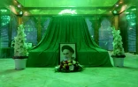 La tombe de l'ayatollah Khomeiny au sein du mausolée dans le sud de Téhéran