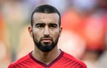 Naïm Sliti avant le match amical contre la Turquie, le 1er juin 2018 à Genève