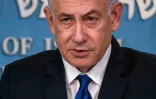 Le Premier ministre israélien Benjamin Netanyahu s'exprime lors d'une conférence de presse, le 17 mars 2024 à Jérusalem