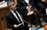 Le ministre de la Justice, Gérald Darmanin à l'Assemblée nationale, le 21 octobre 2025 à Paris